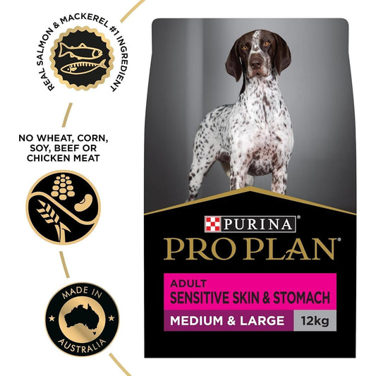 PRO PLAN Adult Dry Dog Food Medium and Large Breeds Salmon and Mackerel 12Kg