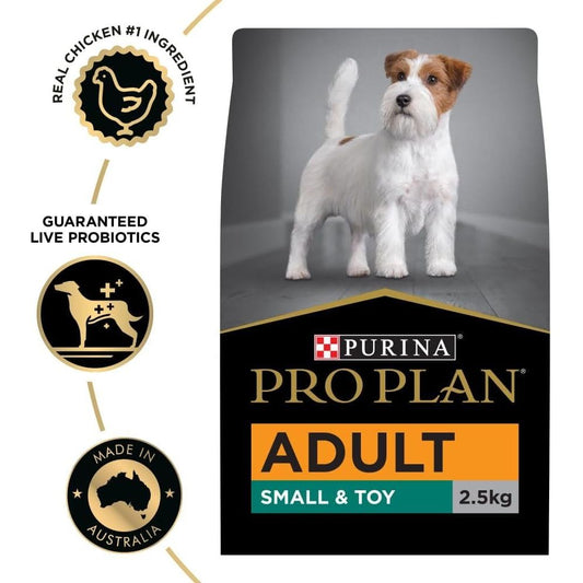 PRO PLAN Adult Dry Dog Food Small and Toy Breeds Chicken 2.5Kg