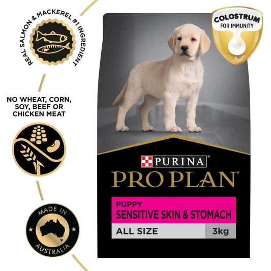 PRO PLAN Puppy Dry Dog Food Salmon and Mackerel 3Kg