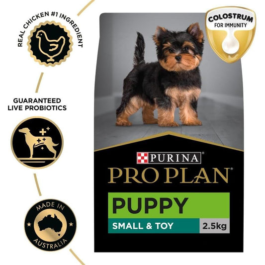 PRO PLAN Puppy Dry Dog Food Small and Toy Breeds Chicken 2.5Kg