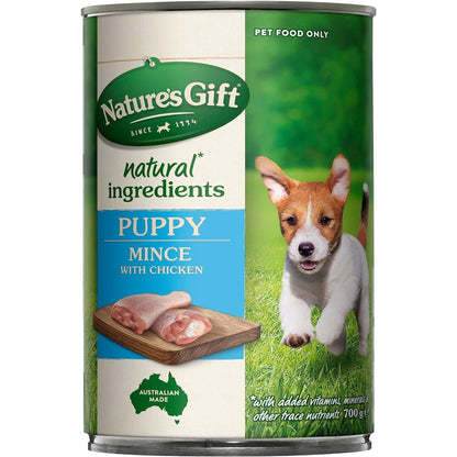Puppy Mince with Chicken Dog Wet Food Can 700G (Pack of 12)