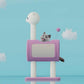 Purple Llama-Themed Cat Tree with Tunnel – Multi-Functional Cat Scratching Post and Playhouse