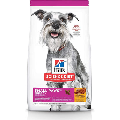 Senior Adult 7+ Small Paws, Chicken Meal, Barley and Brown Rice Recipe, Dry Dog Food for Older Small & Toy Breed Dogs, 1.5Kg Bag