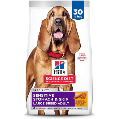 Sensitive Stomach and Skin Adult Large Breed, Chicken Recipe, Dry Dog Food, 13.6Kg Bag