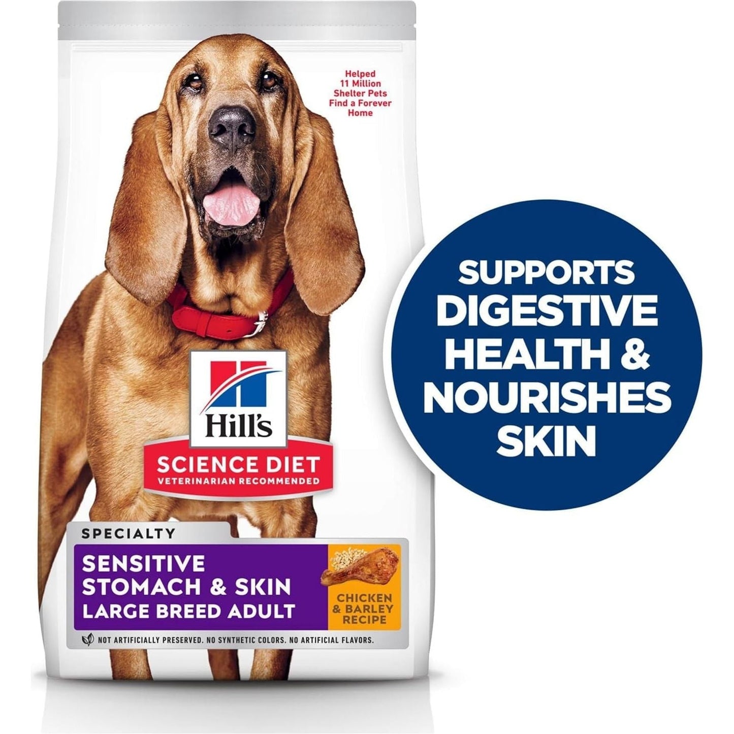 Sensitive Stomach and Skin Adult Large Breed, Chicken Recipe, Dry Dog Food, 13.6Kg Bag