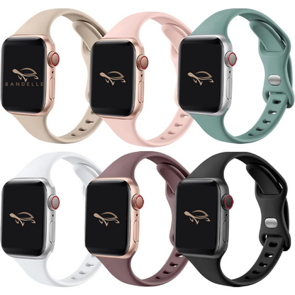 Bandelle 6 Pack Silicone Slim Bands