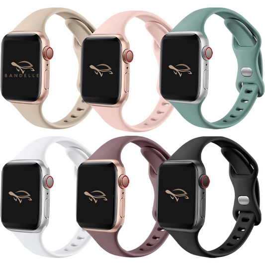 Bandelle 6 Pack Silicone Slim Bands