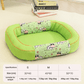 Size M Green Cozy Pet Bed for Small Dogs and Cats - Durable & Chew-Resistant Nest for All Seasons