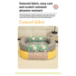 Size M Grey Cozy Pet Bed for Small Dogs and Cats - Durable & Chew-Resistant Nest for All Seasons