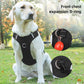 Size XL Black Reflective No-Pull Dog Harness - Adjustable & Durable for Large Breeds, Anti-Escape Design