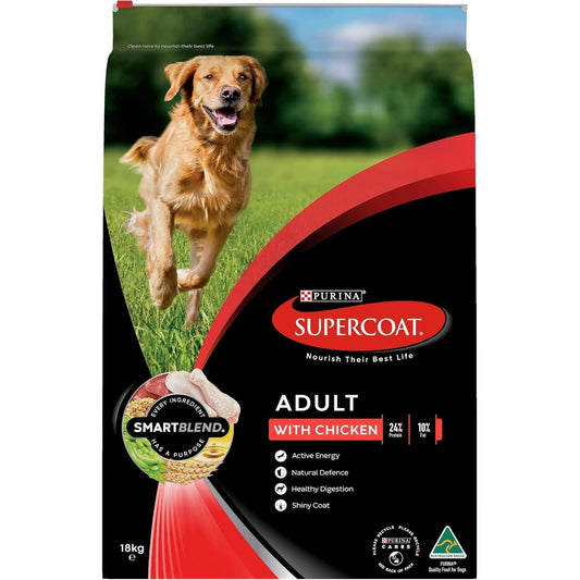 SUPERCOAT SMARTBLEND Adult Dry Dog Food Chicken 18Kg