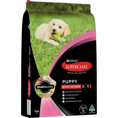 SUPERCOAT SMARTBLEND Puppy Dry Dog Food Chicken 18Kg