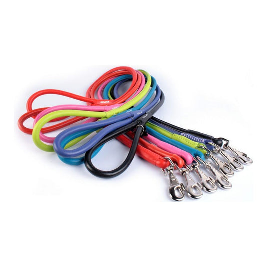 Waudog Leather Round Clip Leash W13MM- L183CM YELLOW