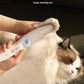 White Rechargeable Pet Grooming Clipper with Built-in Vacuum - Low Noise Hair Trimmer for Dogs & Cats