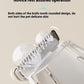 White Rechargeable Pet Grooming Clipper with Built-in Vacuum - Low Noise Hair Trimmer for Dogs & Cats