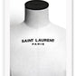 Black and white fashion print YSL Yves Saint Laurent mannequin dress form 