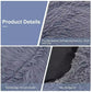 XXL-80cm Dark Gray PawfectFriend Dog Pet Cat Calming Bed Plush Beds Large Fluffy Donut Comfy Cushion Puppy Mat