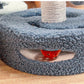 Yellow And Pink Sunflower Cat Scratching Post - 35cm Sisal Cat Tree with Plush Toys for Small Cats