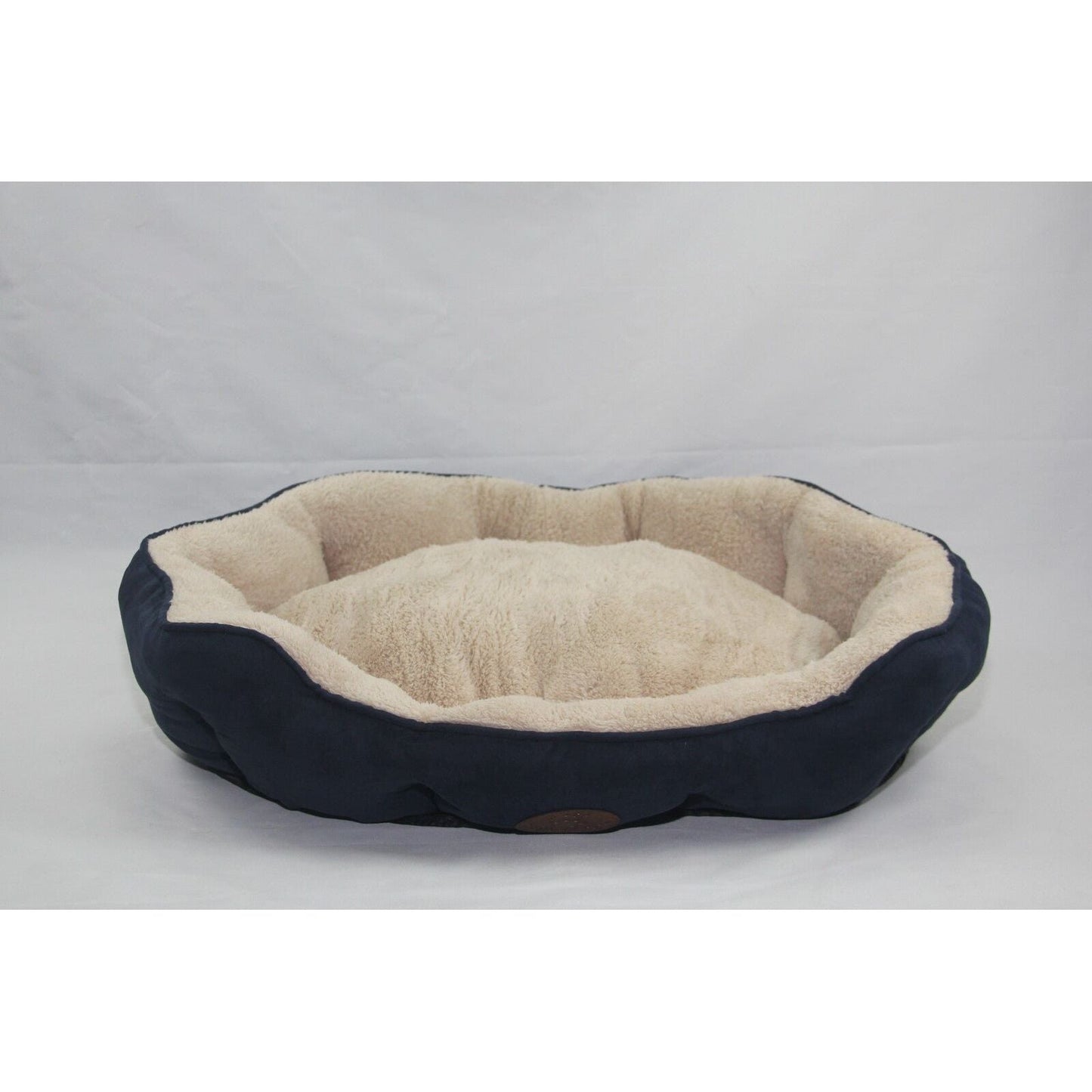 YES4PETS Blue / Grey Washable Fleece  Soft Pet Dog Puppy Cat Bed-Large