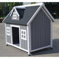 YES4PETS Grey Large Timber Pet Dog Puppy Wooden Cabin  Kennel Timber House