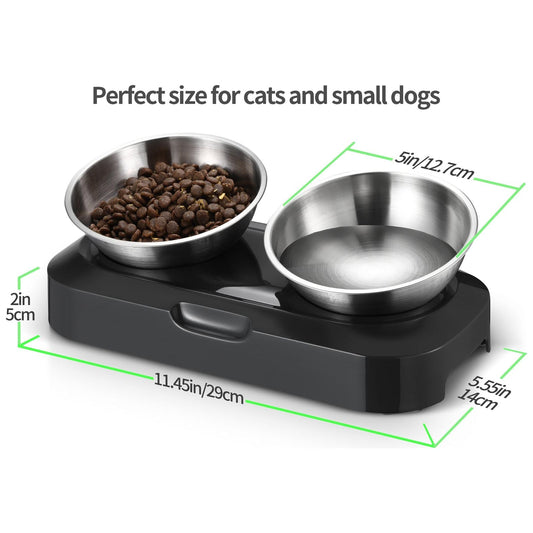 YES4PETS Stainless Steel Pet Bowl Water Bowls Portable Anti Slip Skid Feeder Dog Rabbit Cat