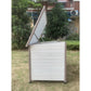YES4PETS XL Timber Pet Dog Kennel House Puppy Wooden Timber Cabin With Stripe White