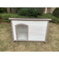 YES4PETS XL Timber Pet Dog Kennel House Puppy Wooden Timber Cabin With Stripe White