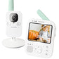 nannio Hero3 Baby Monitor Camera with Baby Night Light and Vibration Option, Two-Way Audio, Cry Detection, Power Saving Mode, Room Temperature, Digital Zoom, Lullaby, 2 Years Warranty (AU Plug)