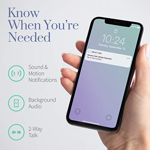 Owlet Camera Smart Baby Monitor - Secure, Encrypted HD Video from Anywhere, with Sound & Motion Notifications