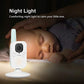nannio Hero3 Baby Monitor Camera with Baby Night Light and Vibration Option, Two-Way Audio, Cry Detection, Power Saving Mode, Room Temperature, Digital Zoom, Lullaby, 2 Years Warranty (AU Plug)