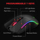 Havit Mechanical Keyboard and Mouse Combo RGB Gaming 104 Keys Blue Switches Wired USB Keyboards with Detachable Wrist Rest, Programmable Gaming Mouse for PC Gamer Computer Desktop
