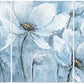 B BLINGBLING Magnolia Flower Picture Wall Decor: Blue and White Flower Canvas Wall Art for Bedroom Floral Painting Frame Ready to Hang (12"x16"x3 Panels)