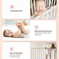 EZVIZ Smart Video Baby Monitor with Baby Crying and Activity Detection, Wireless Battery-Powered, Out-of-Crib Alerts, 1080P Baby Camera, Night Vision, Wire-Free Setup, 2-Way Talk, Alexa (BM1, Bear)