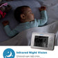 Baby Monitor nannio Comfy Video Baby Monitor with Camera, Pan-Tilt-Zoom Cameras, 3.5" Baby Camera Monitor with Two-Way Audio, Night Vision, Lullabies, VOX, Baby Timer and Temperature Sensor (AU Plug)