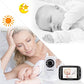 Baby Monitor, HelloBaby Video Baby Monitor with Camera and Audio, 3.2'' LCD Display Screen, Automatic Night Vision Camera,Two-Way Audio,Room Temperature Monitoring and Lullabies