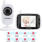 Baby Monitor, HelloBaby Video Baby Monitor with Camera and Audio, 3.2'' LCD Display Screen, Automatic Night Vision Camera,Two-Way Audio,Room Temperature Monitoring and Lullabies