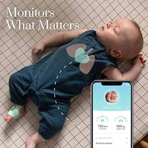 Owlet Smart Sock 3 + HD Cam - Heart Rate, Oxygen, and Sleep Baby Monitor, Tracks Sound & Motion