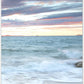 Canvas Decorative Painting Sunrise Coastal Poster Blue Sea Landscape Picture Print Beach Wall Art for Living Room Home Mural-40X60cm No Frame