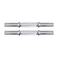 45cm Dumbbell Bar Solid Steel Pair Gym Home Exercise Fitness 150KG Capacity