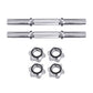 45cm Dumbbell Bar Solid Steel Pair Gym Home Exercise Fitness 150KG Capacity