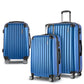 Miami 3pcs Luggage Set Travel Suitcase TSA lock Blue