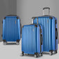 Miami 3pcs Luggage Set Travel Suitcase TSA lock Blue