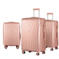 Kyoto 3pc Luggage 20'' 24'' 28'' Trolley Suitcase Sets Travel TSA Hard Case Lightweight Pink