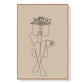 50cmx70cm Book Lover Wood Frame Canvas Wall Art